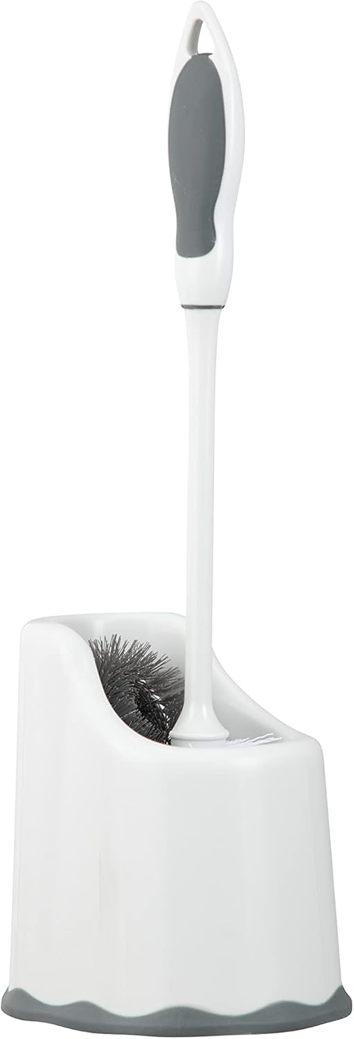 Superio Toilet Bowl Brush and Holder with Under Rim Cleaner 1