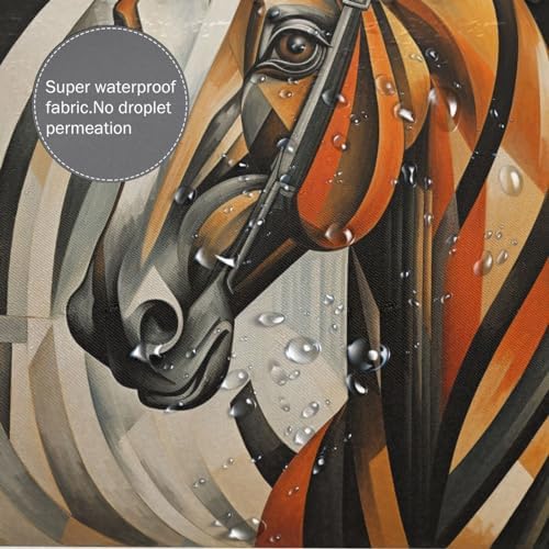 Zebra Shower Curtain Set with 12 Hooks 72x72in