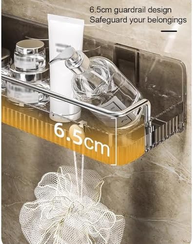 ANNBKA Shower Caddy with 1 Layer Black Wall Mount