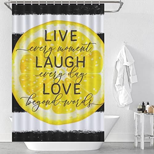 Fruit Chic Lemon Bath Curtain 48x72 Inch