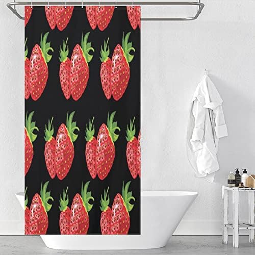 Sweet Natural Food Strawberry Shower Curtain 36x72 Inch