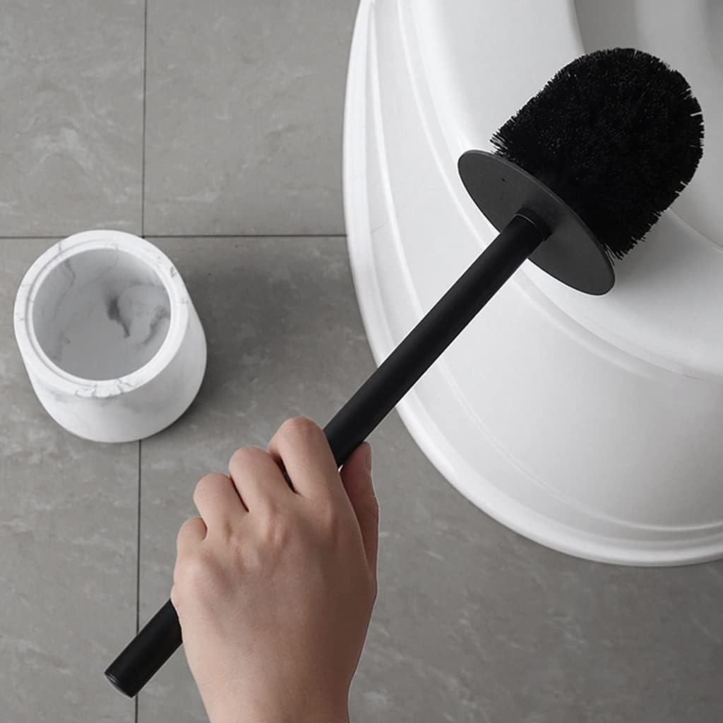 TOMYEUS 360 Toilet Brush with Holder for Deep Cleaning