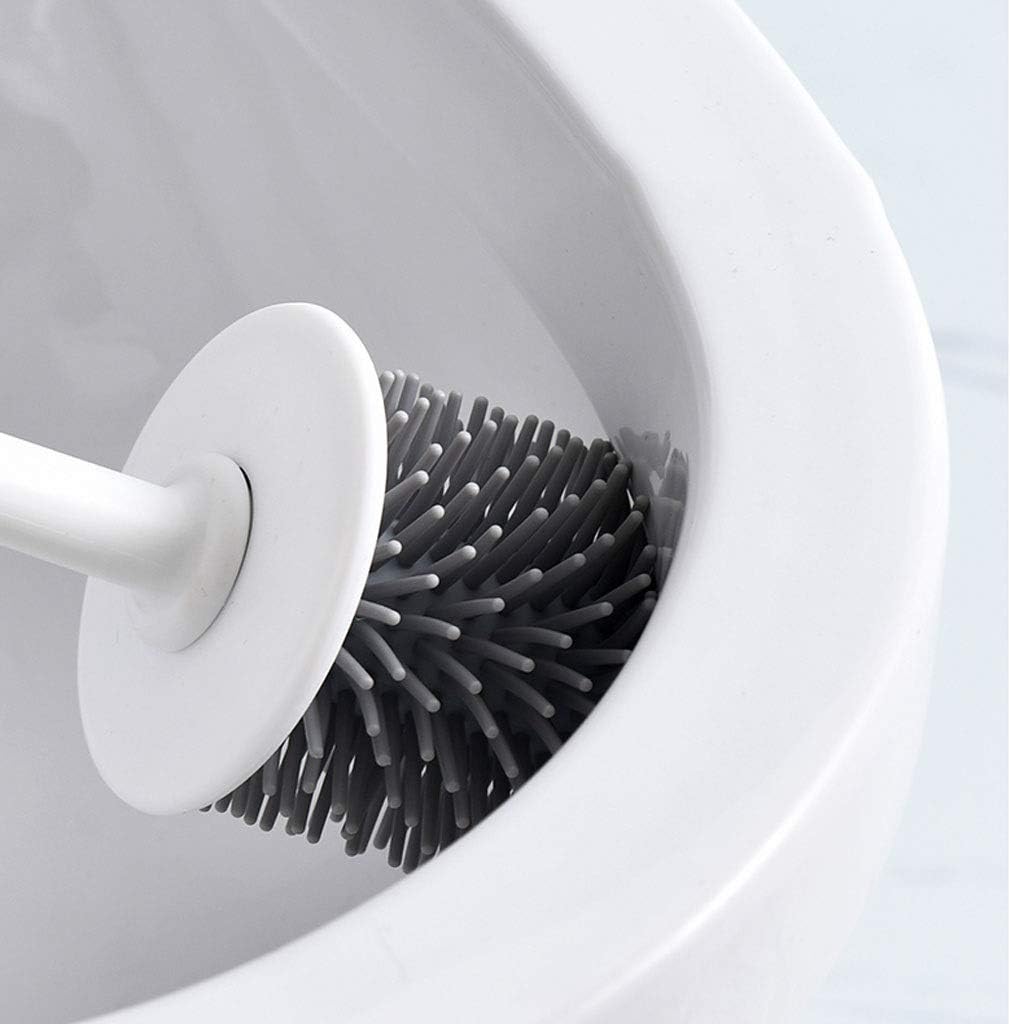 SPOUR Toilet Brush with Holder Long Handle and TPR Brush Head