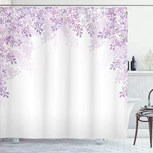 Ambesonne Flower Shower Curtain Set 69 x 70