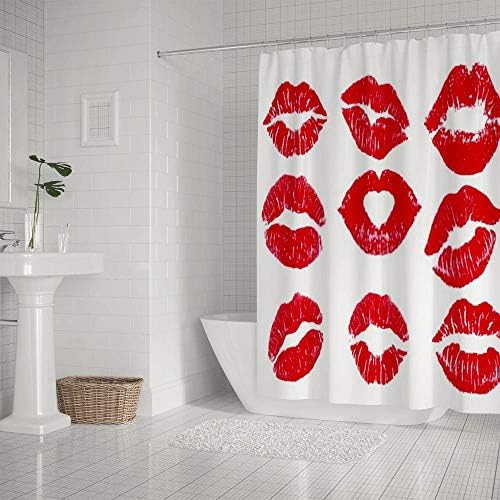 Guitong Shower Curtain with Hooks and Design