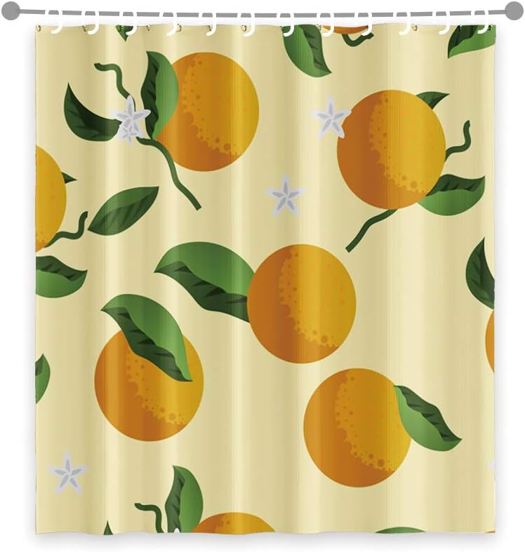 OERJU 60x72inch Waterproof Shower Curtain with Hooks