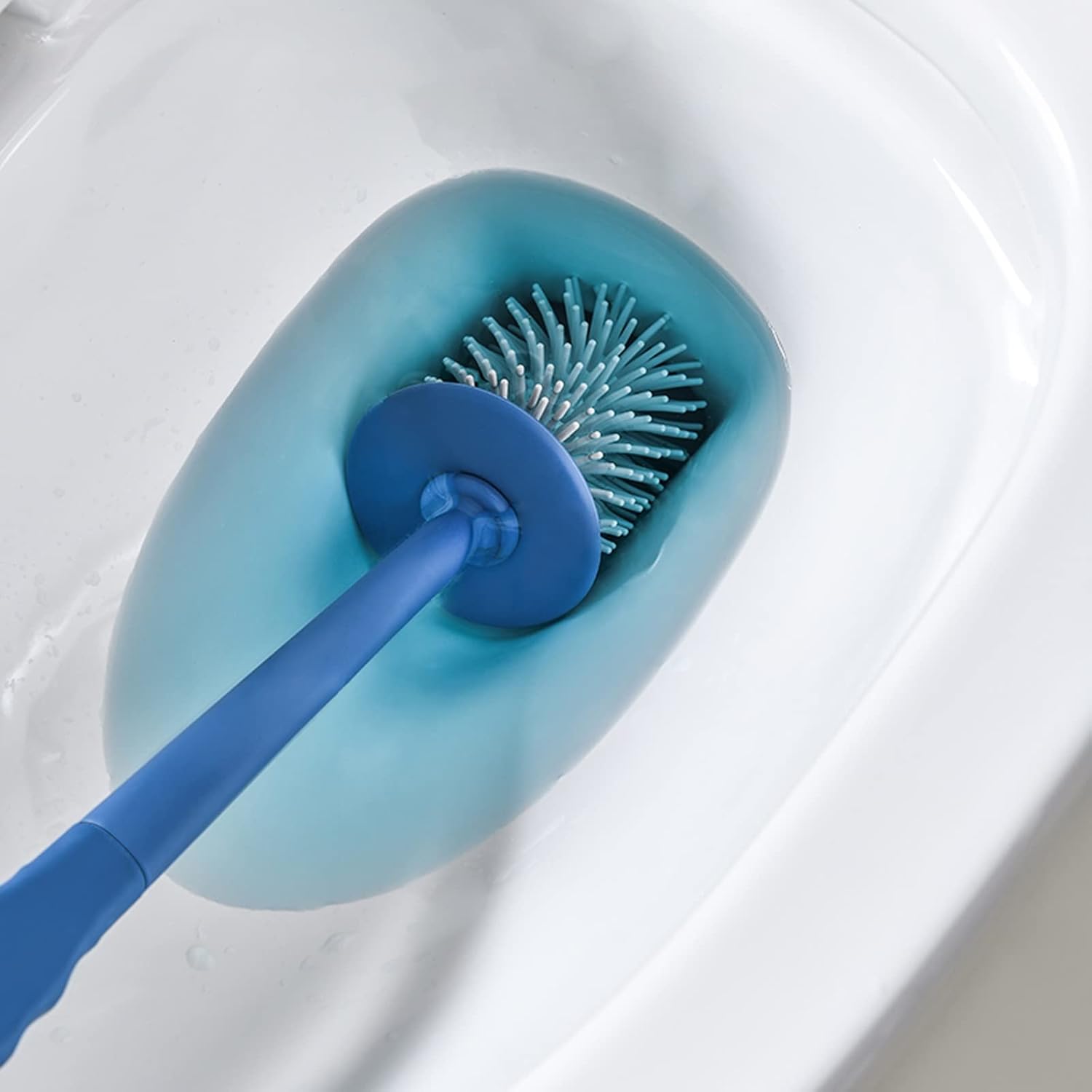 Stylish Toilet Brush with Holder White