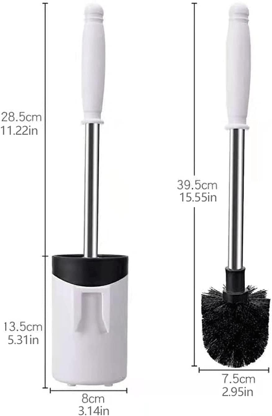 NIUBB Toilet Brush with Holder 2 Pack Stainless Steel