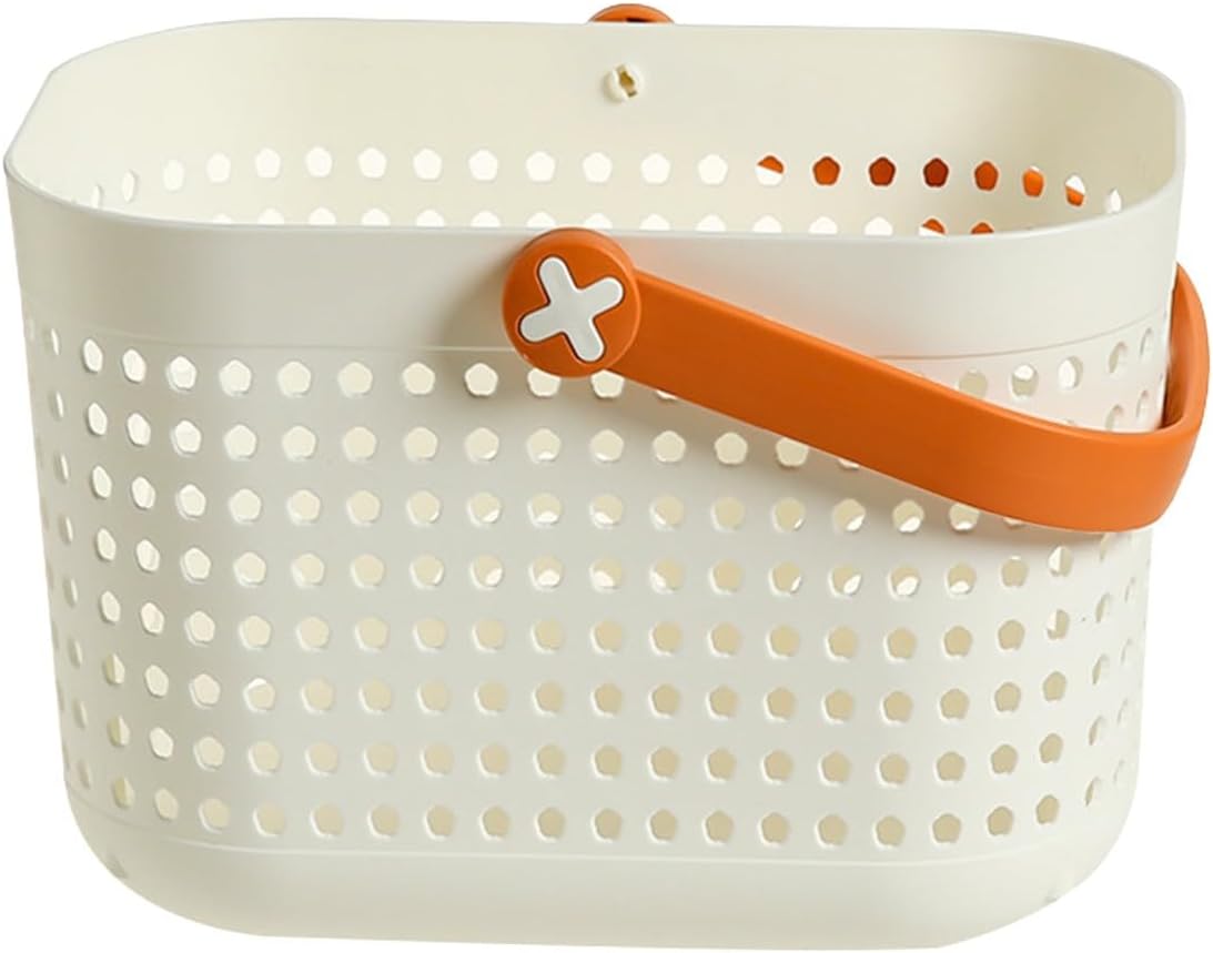 Durable Plastic Shower Caddy Basket with Handle