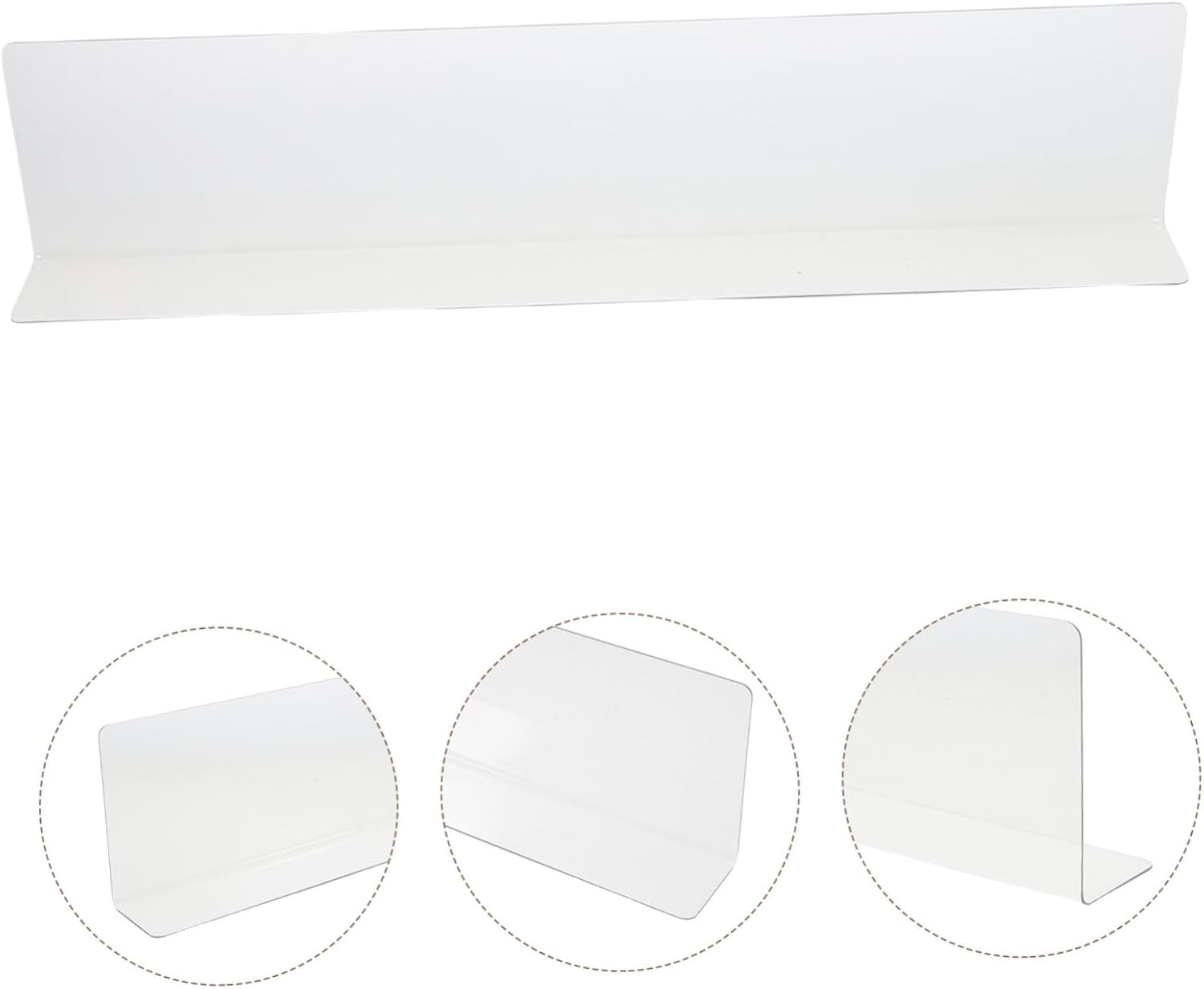 TOBBOMEY Bathtub Side Splash Guard Anti-Splash Baffle