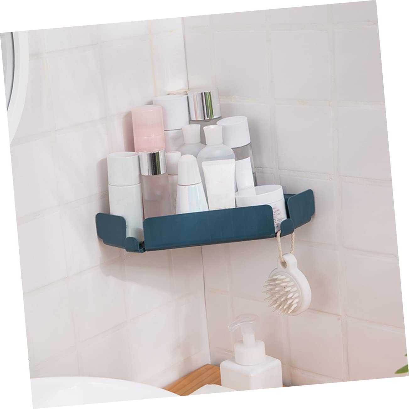 Beatifufu Bathroom Storage Holder Corner Shelf Adhesive Organizer