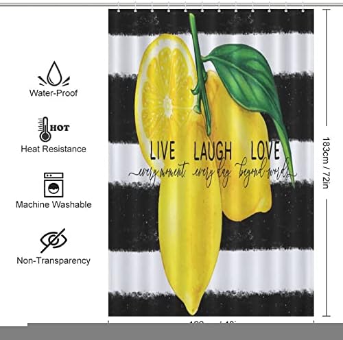 Sweet Natural Food Shower Curtain for 48x72 Inch Bathtub