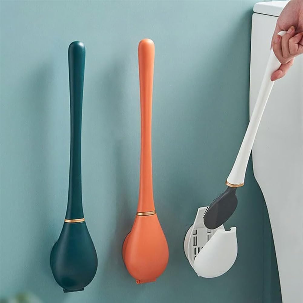 Reaci-Zicoly 2025 Lekxagabo Ag03 Flexible Silicone Toilet Brush Set