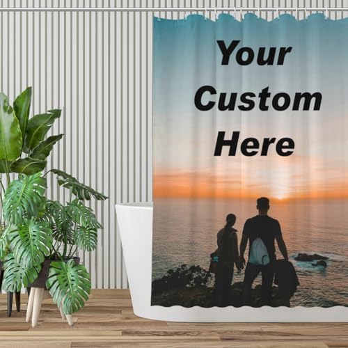 Custom Shower Curtain Personalized 72x84 Inch