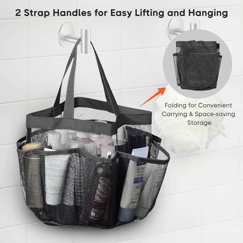 FINANCIALLY LIT LKOP Portable 2 Packs Shower Caddy