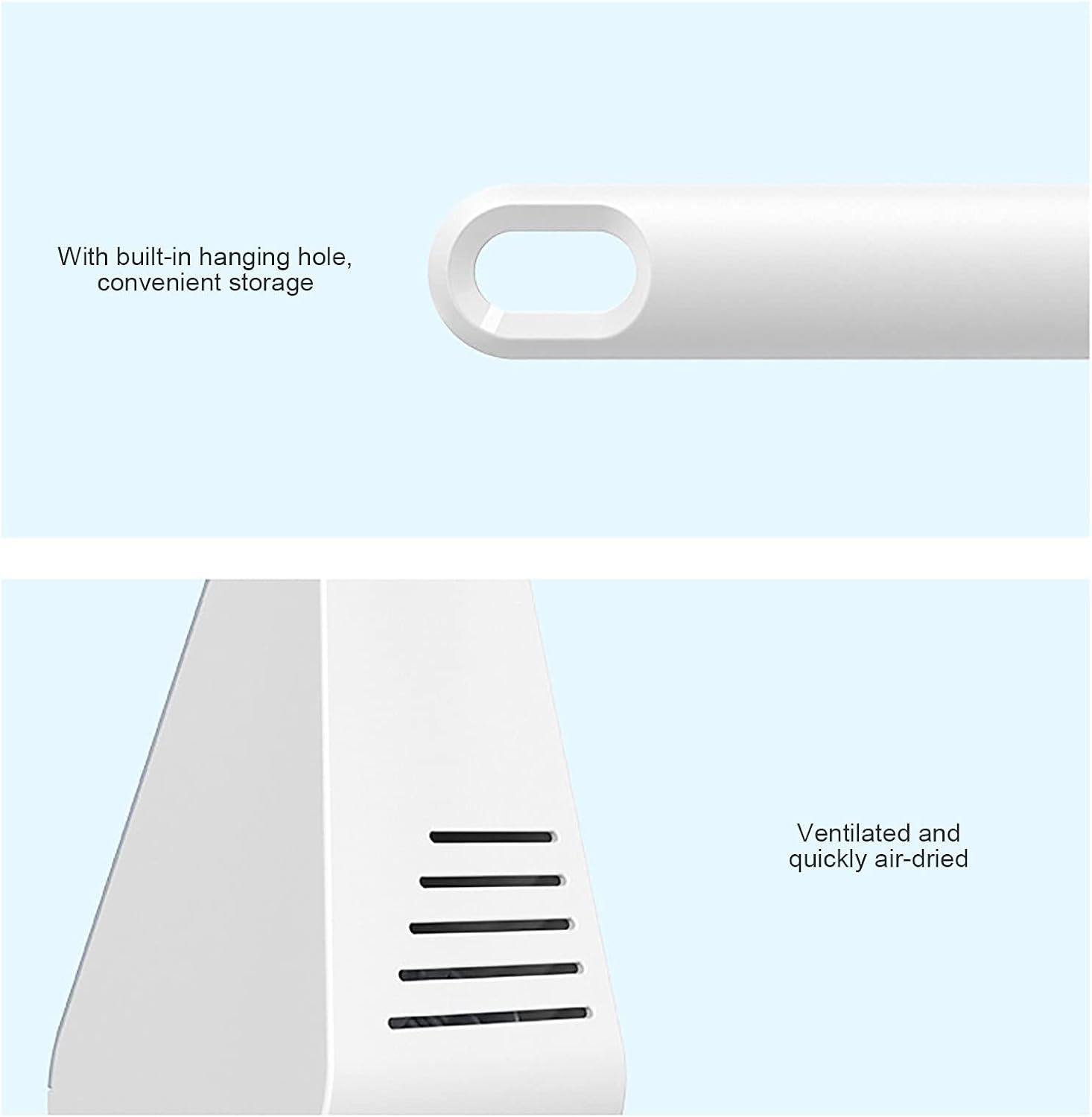 Long Handle Silicone Toilet Brush with Holder Set