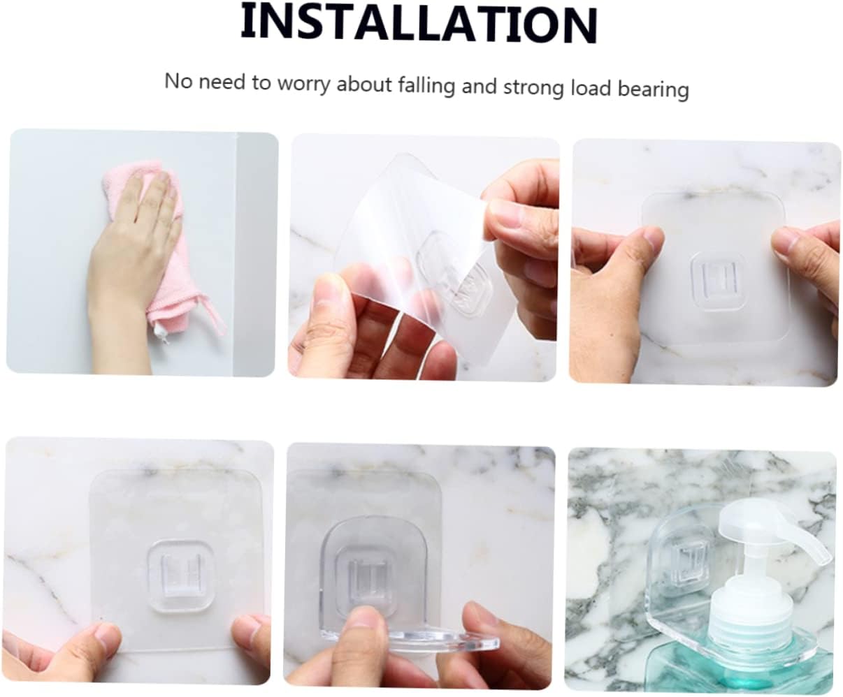 PRETYZOOM Rustproof Shower Gel Holder for Wall Mount