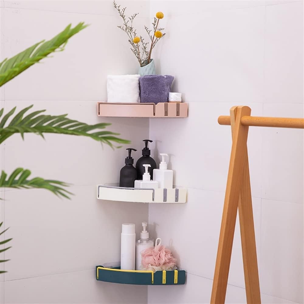 2PCS Blue Shower Caddy Bathroom Corner Storage Shelf Organizer