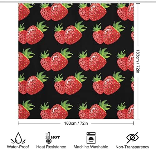 Sweet Natural Food Shower Curtain 72x72 Inch
