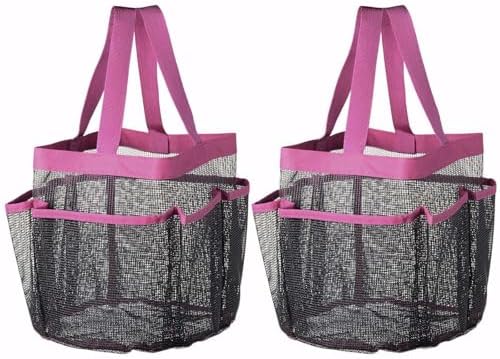 FINANCIALLY LIT 2-Pack Portable Mesh Shower Caddy