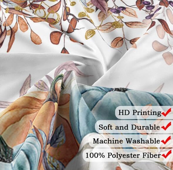 Fall Harvest Thanksgiving Pumpkin Shower Curtain 72x72in