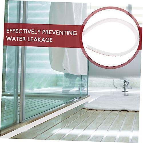 Tofficu Shower Water Stopper 50cm White Bathtub Splash Barrier