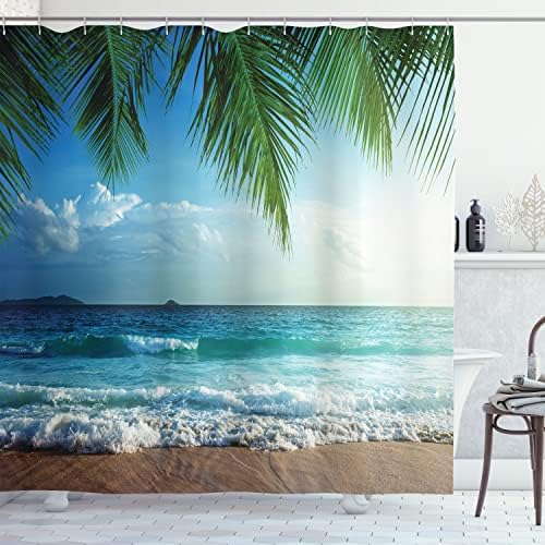 Ambesonne Ocean Shower Curtain Blue Green 69 x 84