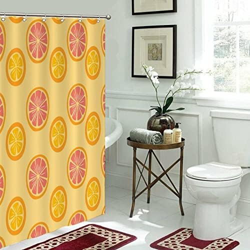 Fresh Fruit Shower Curtain Liner 35x71 Lemon Pattern