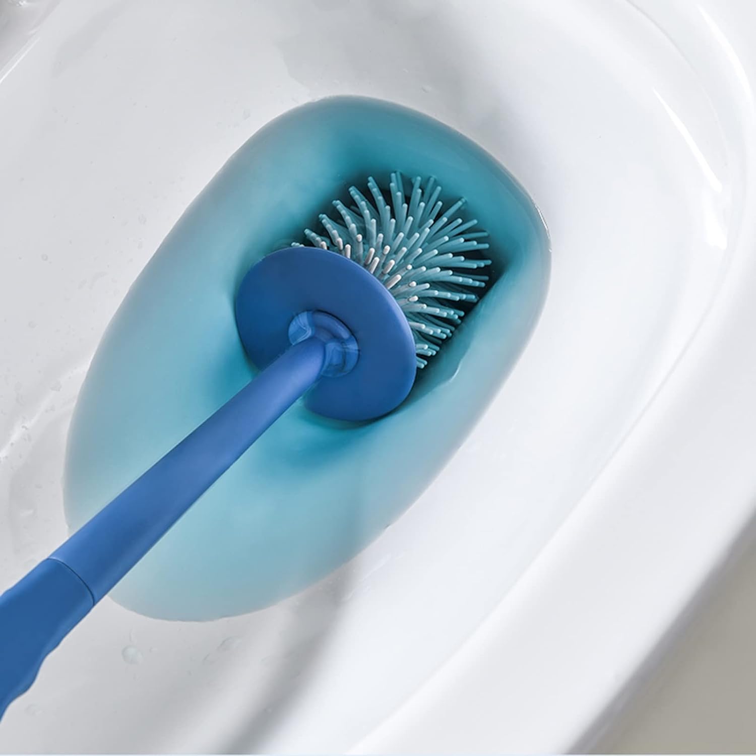 Stylish Toilet Brush with Holder White