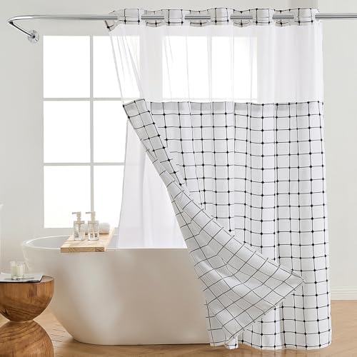 Nesphy Boho Farmhouse Shower Curtain Set 1