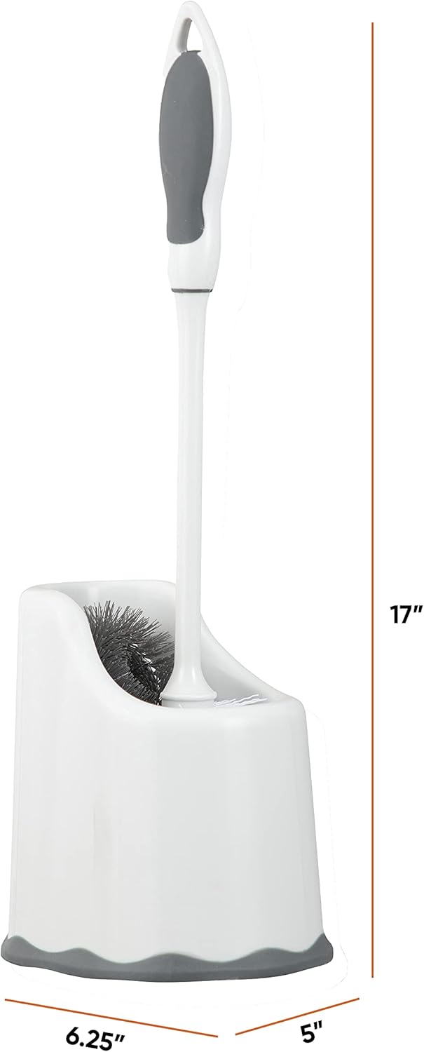 Superio Toilet Bowl Brush and Holder with Under Rim Cleaner 1