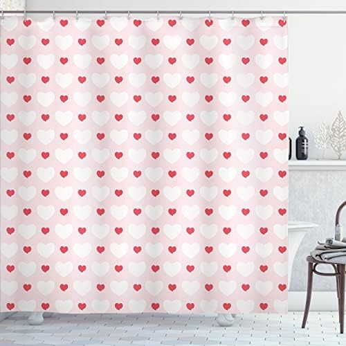 Ambesonne Love Decor Shower Curtain Set 75 Inches Long