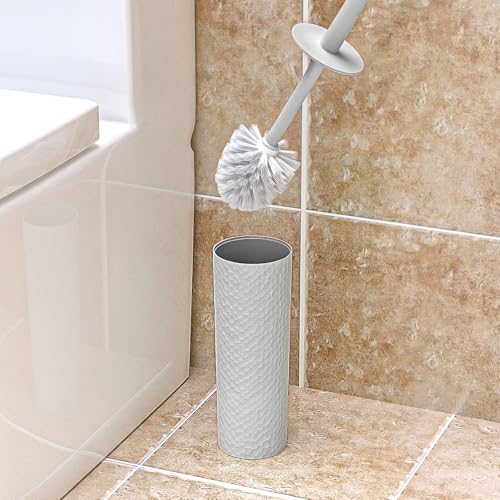 Topsky 2 Pack Toilet Brush Holder Set Gray