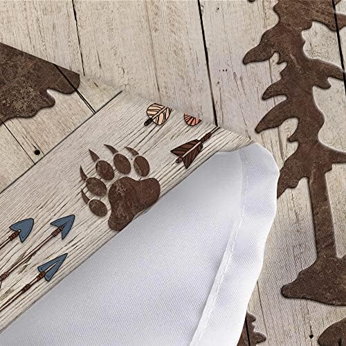 Bear Shower Curtain Set with 12 Hooks 72x72 Inches