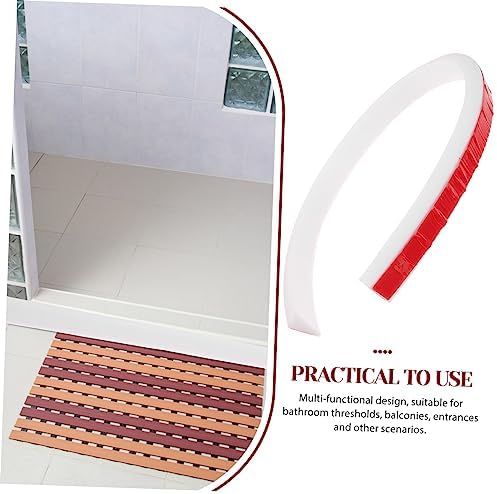 Tofficu Shower Water Stopper 50cm White Bathtub Splash Barrier