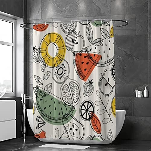 Hapuxt 60x72 Waterproof Shower Curtain with 12 Hooks
