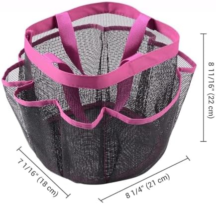 FINANCIALLY LIT 2-Pack Portable Mesh Shower Caddy