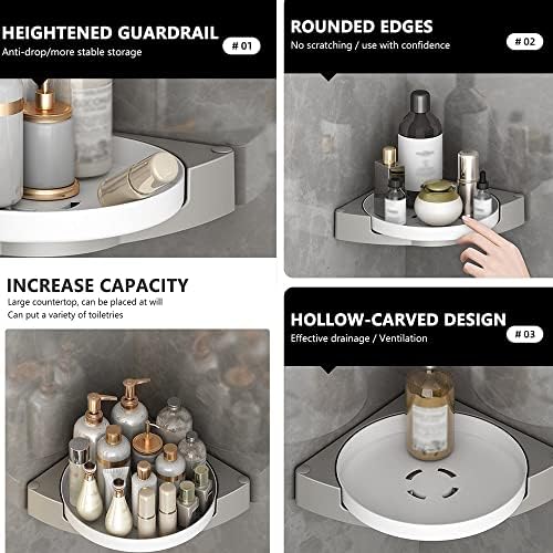 ANNBKA 360 Rotating Corner Shower Rack