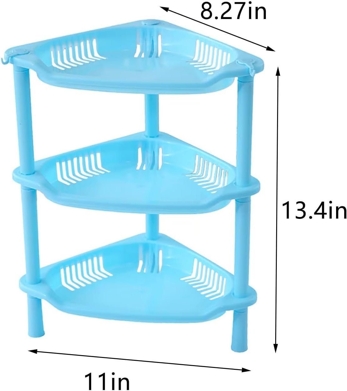 Typutomi 3 Tier Shower Caddy Organizer Shelf Blue