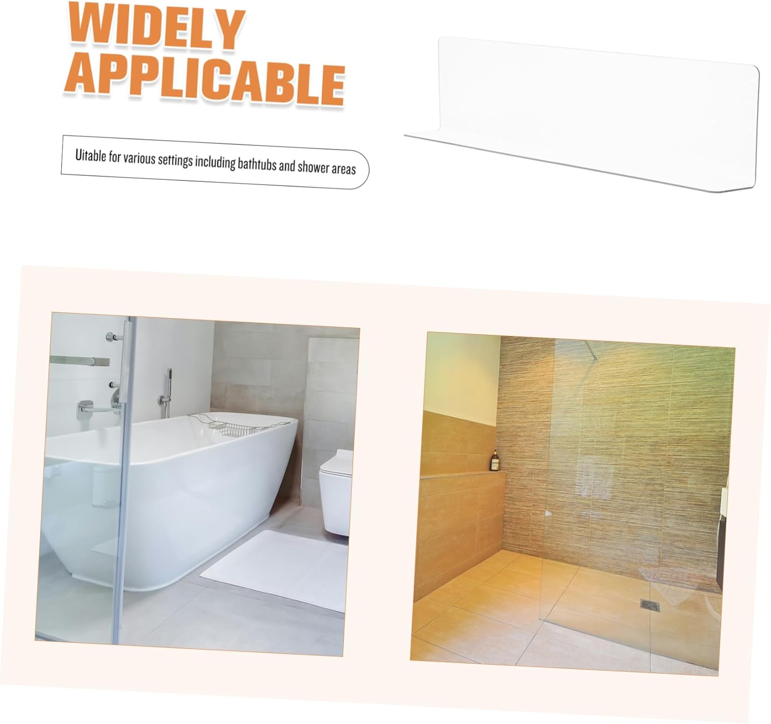 TIDTALEO Corner Shower Water Guard