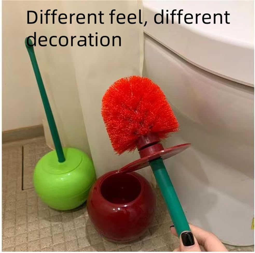 Toilet Brush Set with Soft Hair and Long Handle for Bathroom Use