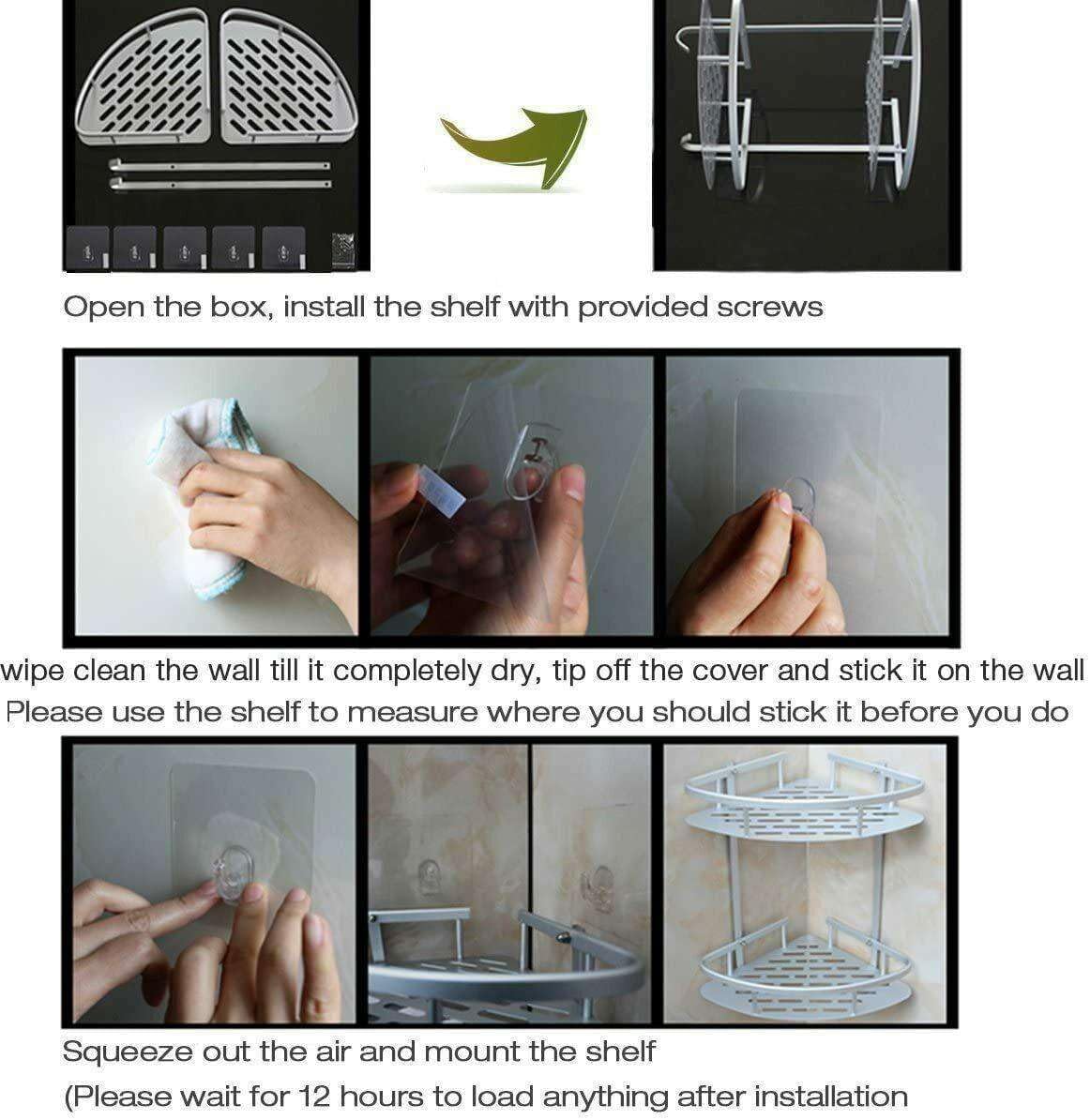 FINANCIALLY LIT 2 Tier Aluminum Shower Caddy