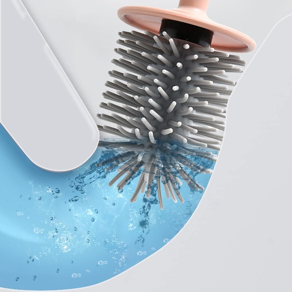 Bathroom Toilet Brush with Stand and 360 Cleaning Head
