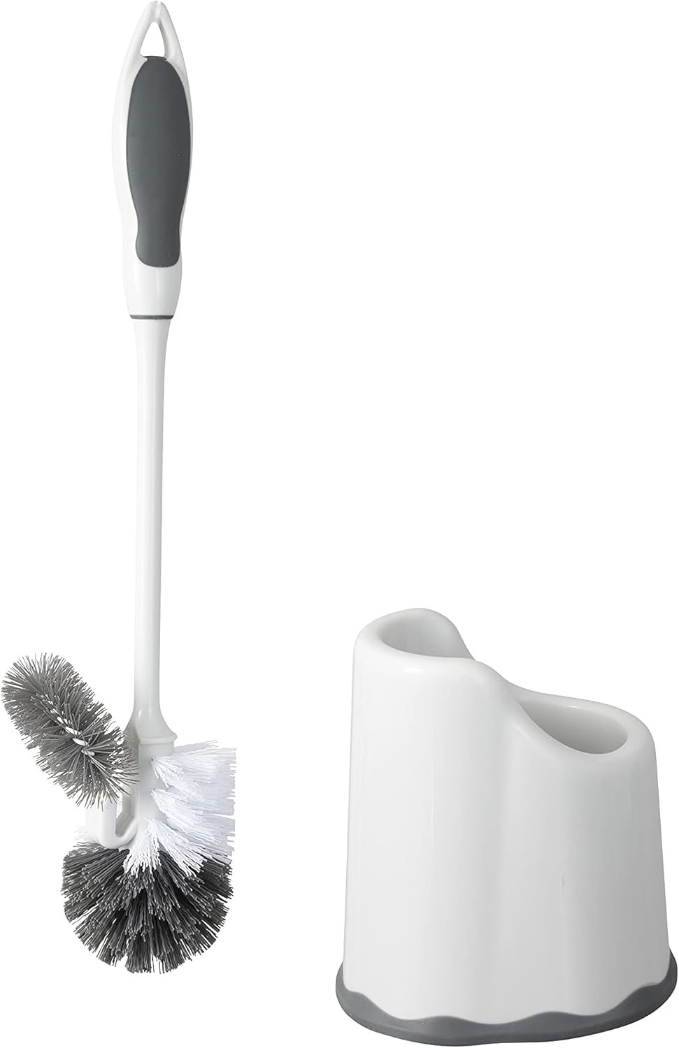 Superio Toilet Bowl Brush and Holder with Under Rim Cleaner 1