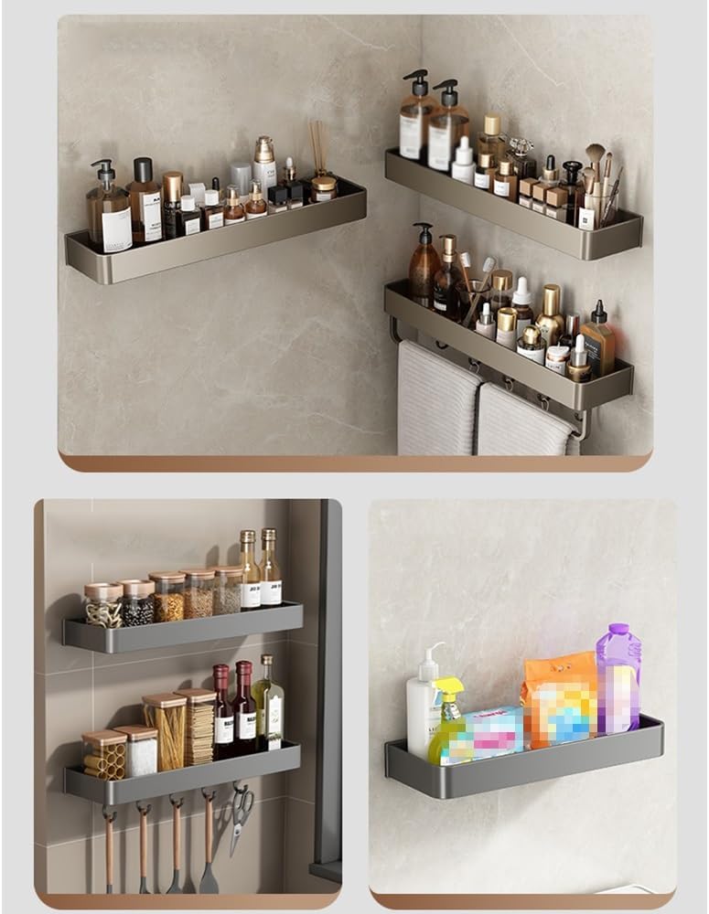 ANNBKA 1 Layer Wall Mounted Shower Caddy Organizer