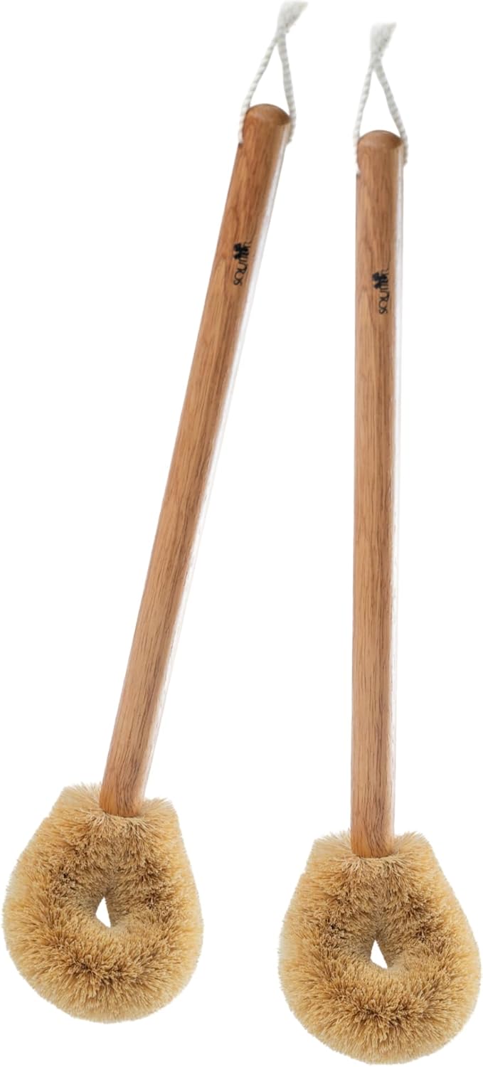 Squirrel Eco-Friendly Toilet Brush with Hanging Hook Pack of 2 1
