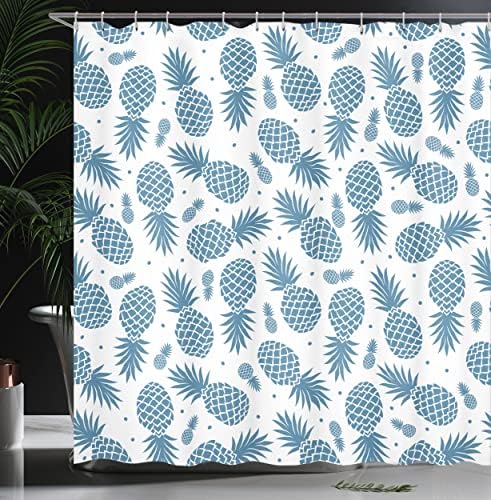 Ambesonne Pineapple Shower Curtain Set 69x70 with Hooks