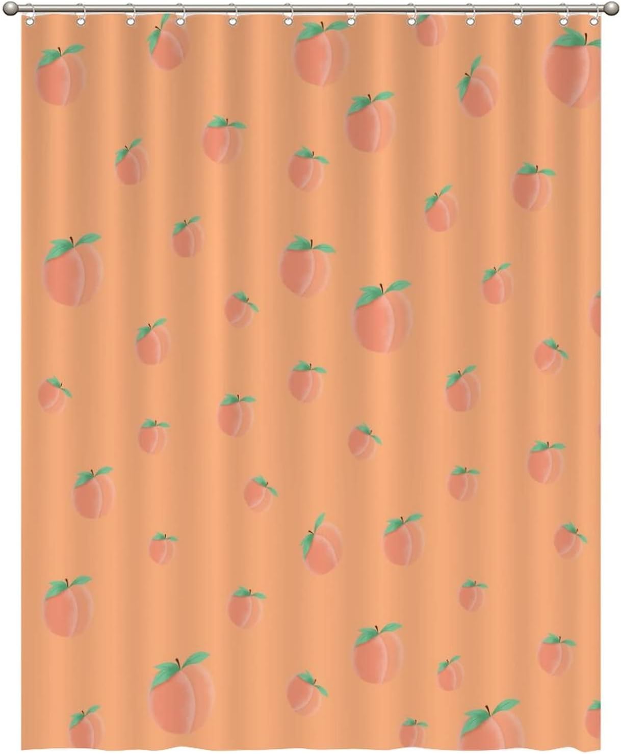 Funny Fruit Shower Curtains 71 x 91 Durable Set with Hooks