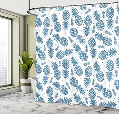 Ambesonne Pineapple Shower Curtain Set 69x70 with Hooks