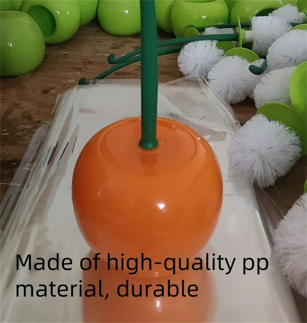 Toilet Brush Set with Soft Hair and Long Handle for Bathroom Use